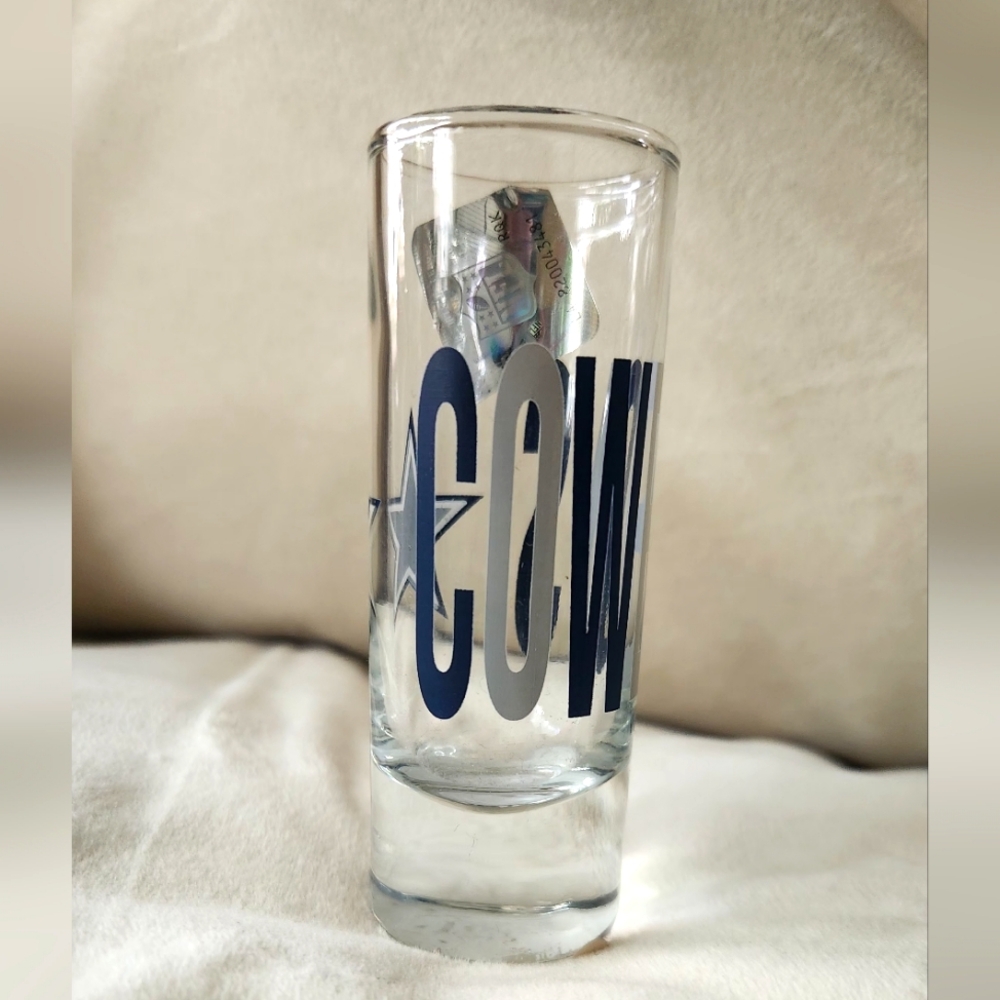 Cowboys Blue and Silver Shot Glass